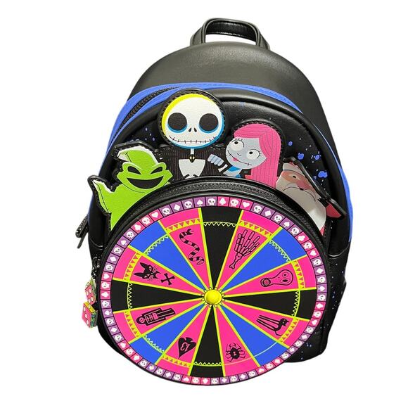Loungefly Nightmare Before‎ Christmas Oogie Boogie Spinner Backpack Disney - Picture 1 of 10